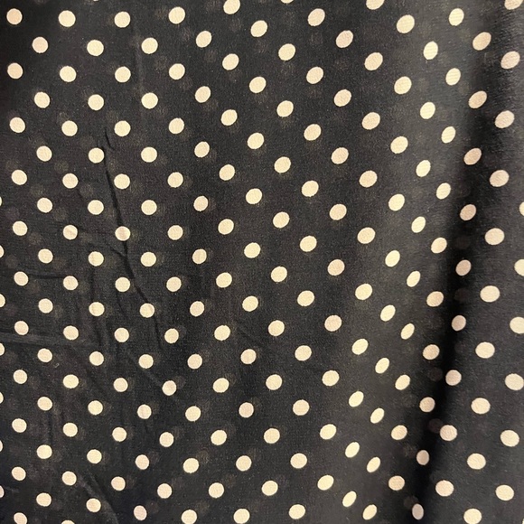 Reformation Navy Polka Dot Blouse Top - Picture 3 of 3